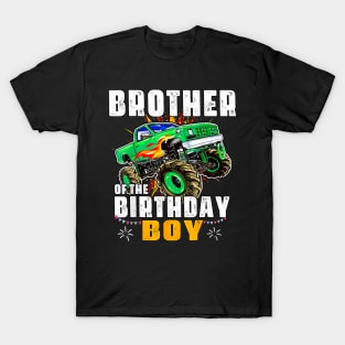 Monster Truck Family Matching Brother Of The Birthday Boy T-Shirt